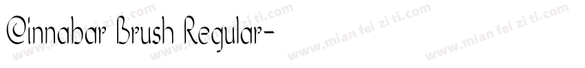 Cinnabar Brush Regular字体转换